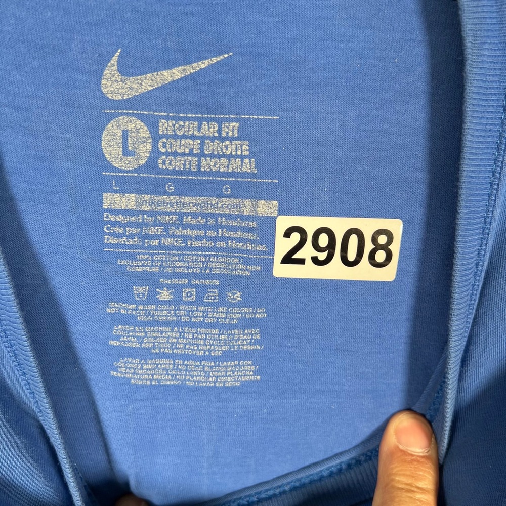 Nike Kentucky Wildcats Basketball 8 Time National Champions T-Shirt Blue‎ Mens L - Picture 2 of 5